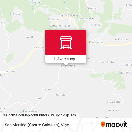 Mapa San Martiño (Castro Caldelas)