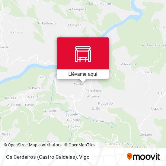 Mapa Os Cerdeiros (Castro Caldelas)