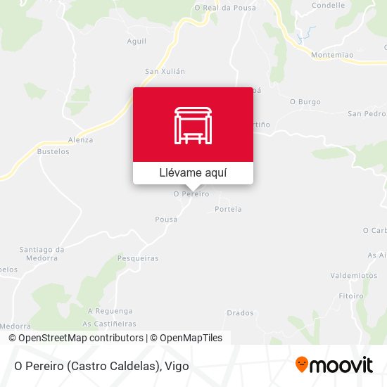 Mapa O Pereiro (Castro Caldelas)