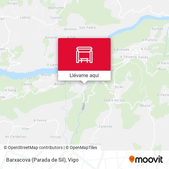 Mapa Barxacova (Parada de Sil)