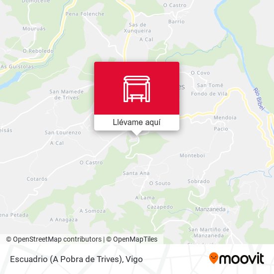 Mapa Escuadrio (A Pobra de Trives)