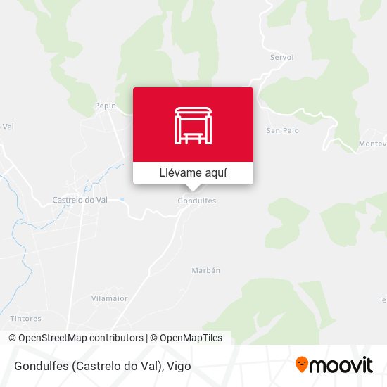 Mapa Gondulfes (Castrelo do Val)