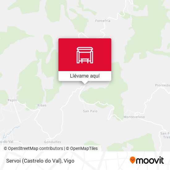 Mapa Servoi (Castrelo do Val)