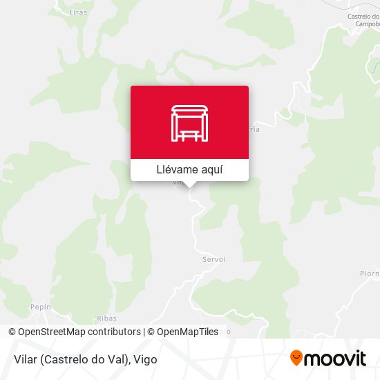 Mapa Vilar (Castrelo do Val)