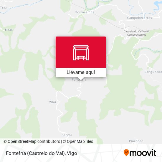Mapa Fontefría (Castrelo do Val)