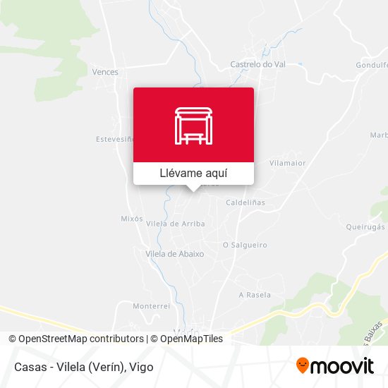 Mapa Casas - Vilela (Verín)