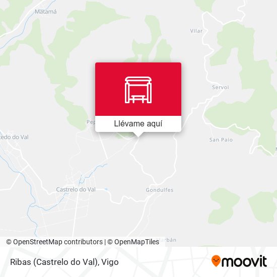Mapa Ribas (Castrelo do Val)