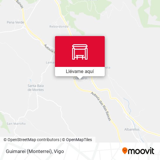 Mapa Guimarei (Monterrei)