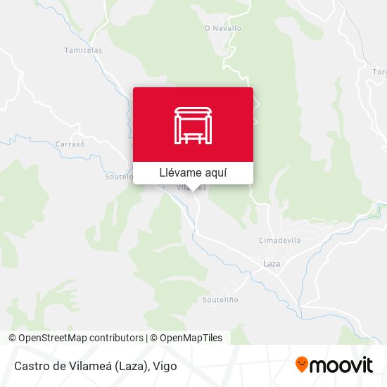Mapa Castro de Vilameá (Laza)