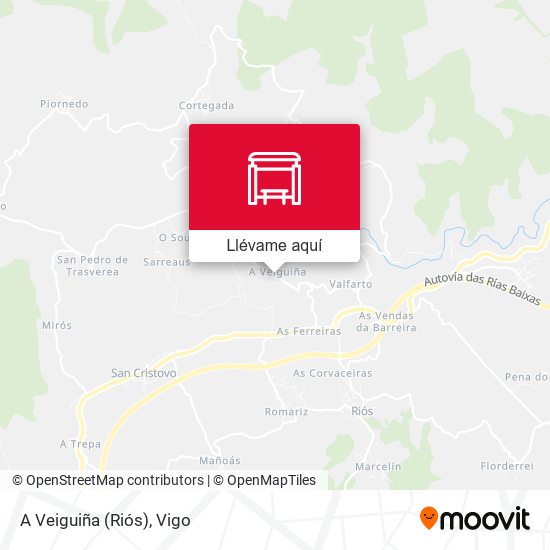 Mapa A Veiguiña (Riós)