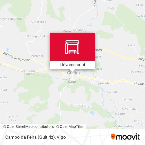 Mapa Campo da Feira (Guitiriz)