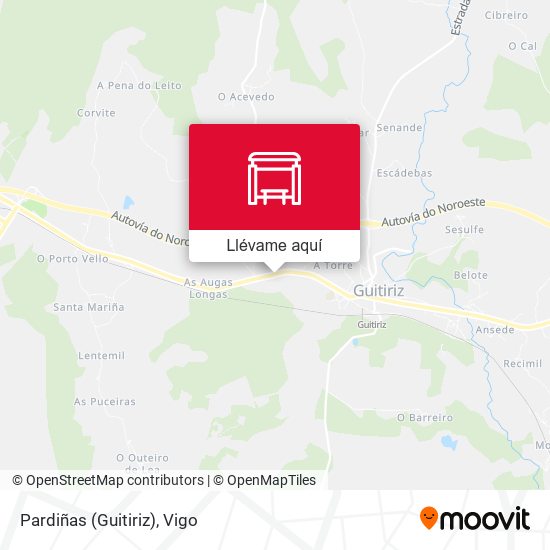 Mapa Pardiñas (Guitiriz)