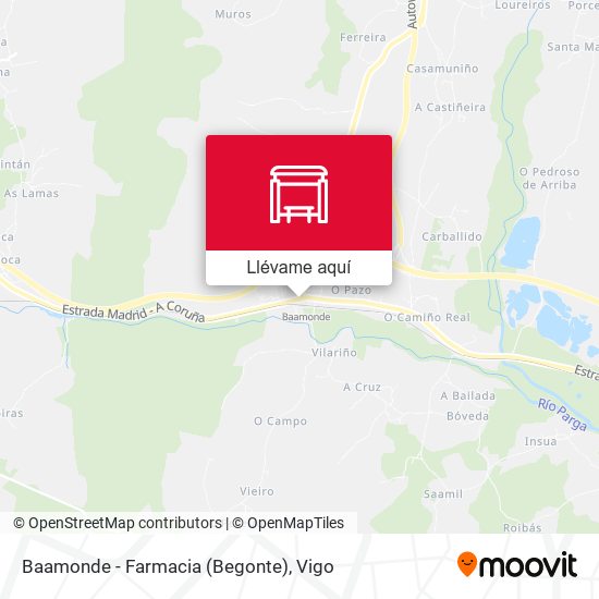 Mapa Baamonde - Farmacia (Begonte)