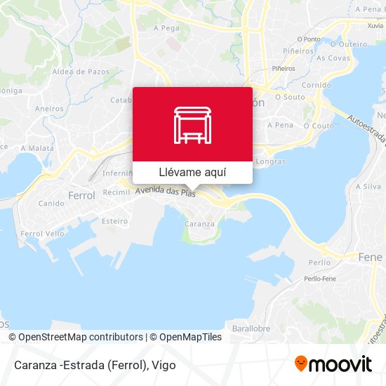 Mapa Caranza -Estrada (Ferrol)