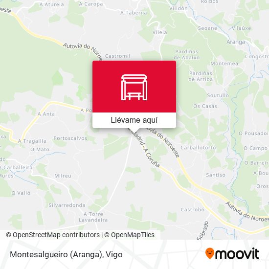 Mapa Montesalgueiro (Aranga)