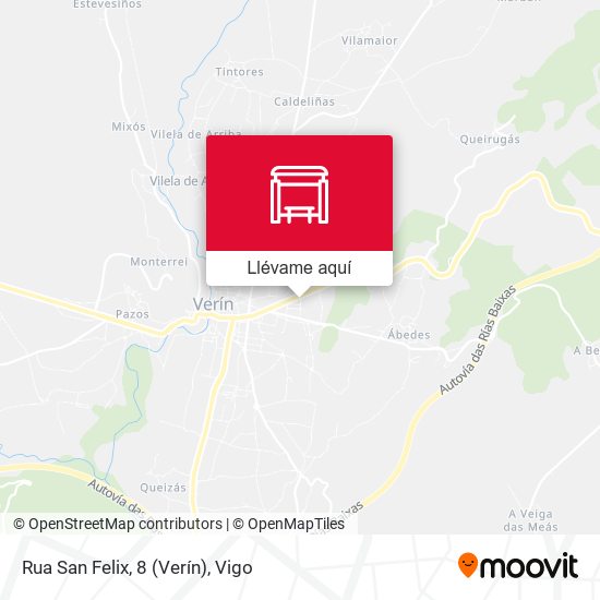 Mapa Rua San Felix, 8 (Verín)