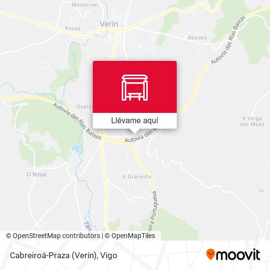 Mapa Cabreiroá-Praza (Verín)
