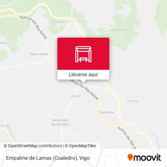Mapa Empalme de Lamas (Cualedro)