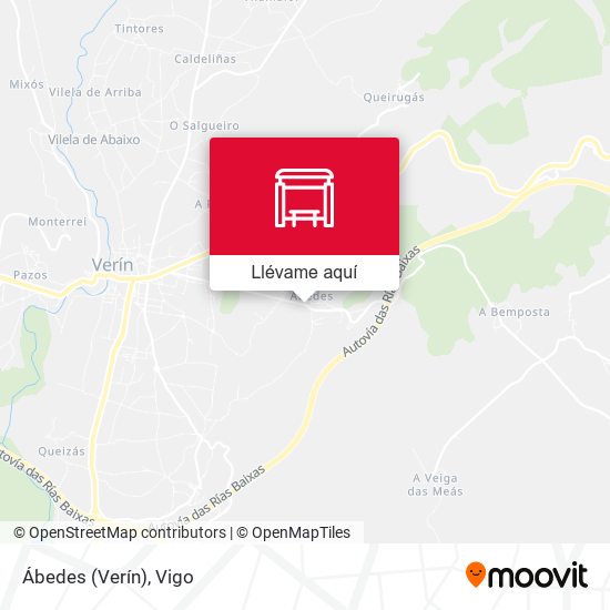 Mapa Ábedes (Verín)