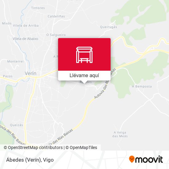 Mapa Ábedes (Verín)