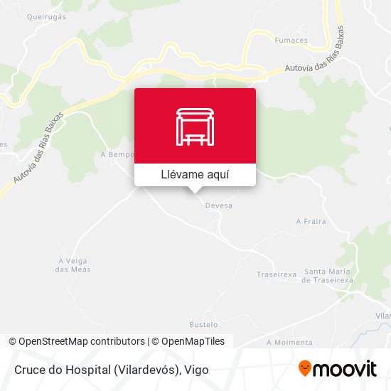 Mapa Cruce do Hospital (Vilardevós)