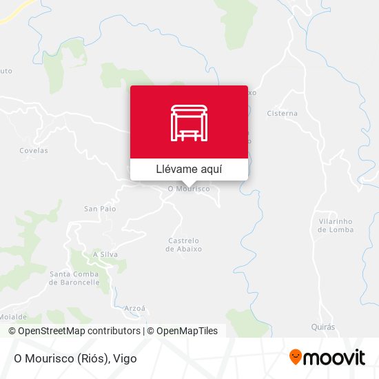 Mapa O Mourisco (Riós)
