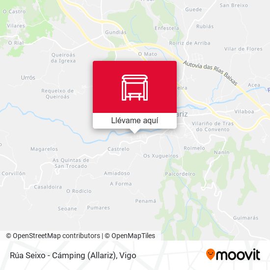 Mapa Rúa Seixo - Cámping (Allariz)