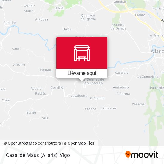 Mapa Casal de Maus (Allariz)
