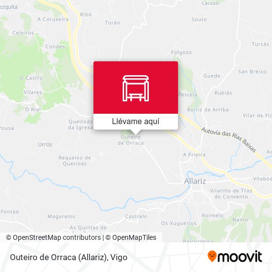 Mapa Outeiro de Orraca (Allariz)