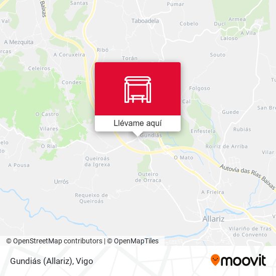 Mapa Gundiás (Allariz)