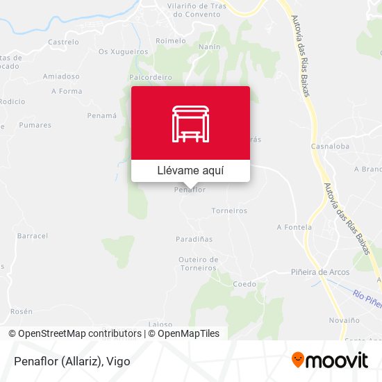 Mapa Penaflor (Allariz)