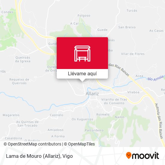 Mapa Lama de Mouro (Allariz)
