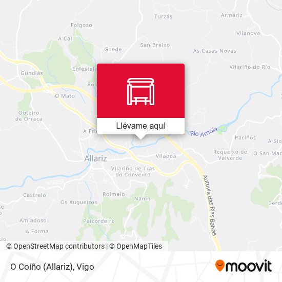 Mapa O Coíño (Allariz)