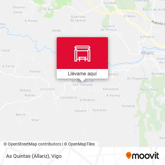 Mapa As Quintas (Allariz)