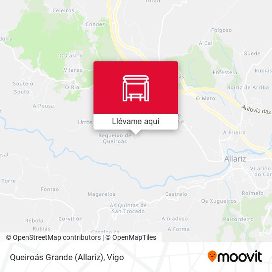 Mapa Queiroás Grande (Allariz)