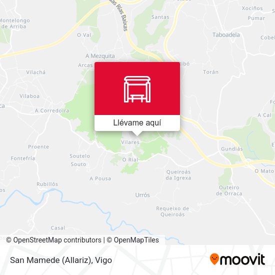 Mapa San Mamede (Allariz)
