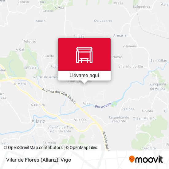 Mapa Vilar de Flores (Allariz)