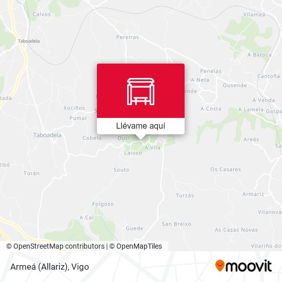 Mapa Armeá (Allariz)