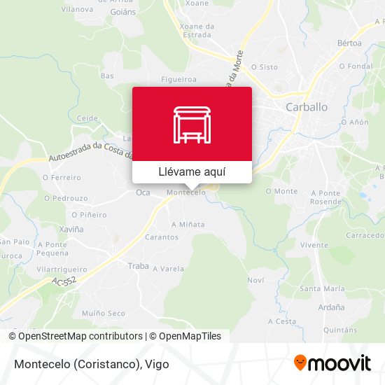 Mapa Montecelo (Coristanco)