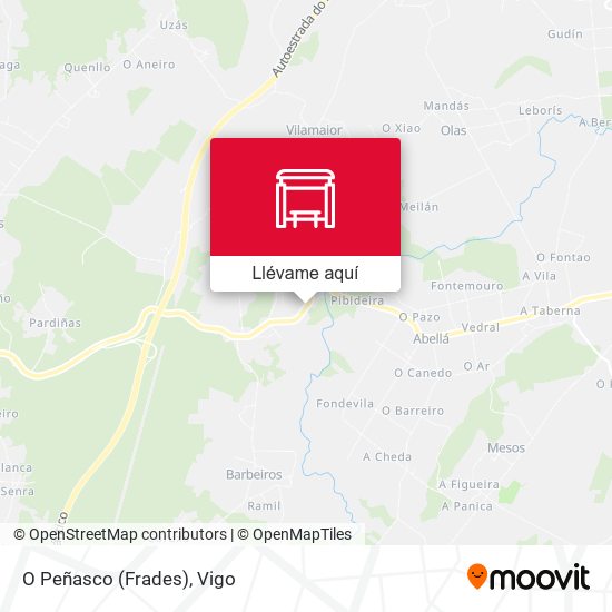 Mapa O Peñasco (Frades)