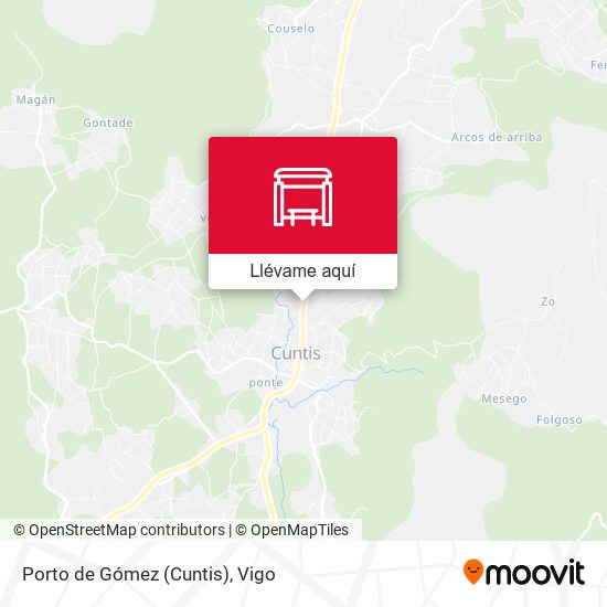 Mapa Porto de Gómez (Cuntis)
