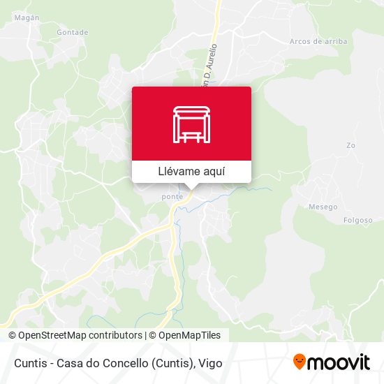 Mapa Cuntis - Casa do Concello