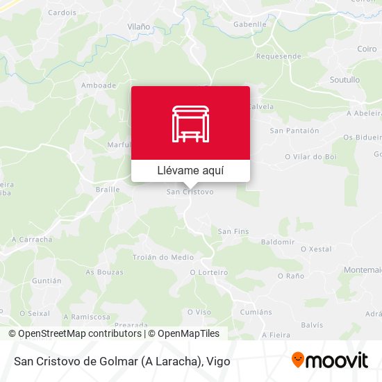 Mapa San Cristovo de Golmar (A Laracha)