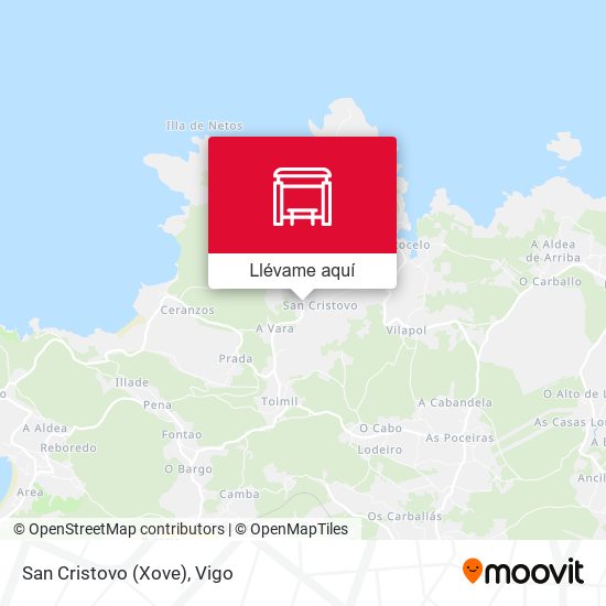 Mapa San Cristovo (Xove)