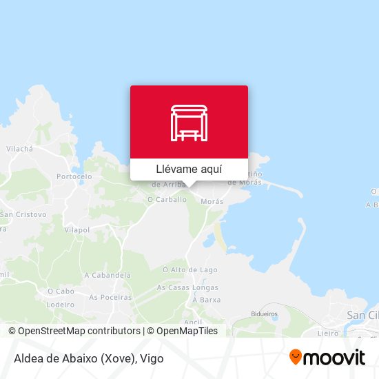 Mapa Aldea de Abaixo (Xove)