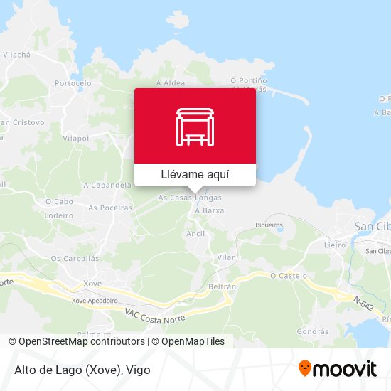Mapa Alto de Lago (Xove)