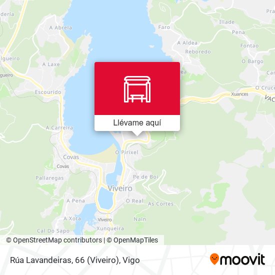 Mapa Rúa Lavandeiras, 66 (Viveiro)
