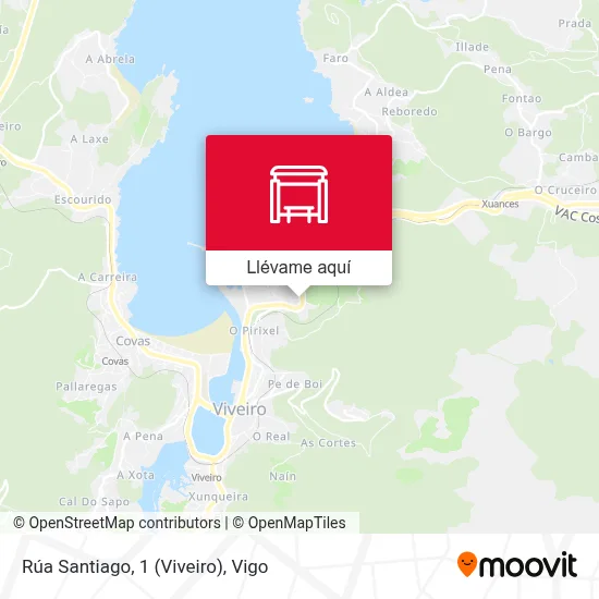 Mapa Rúa Santiago, 1 (Viveiro)