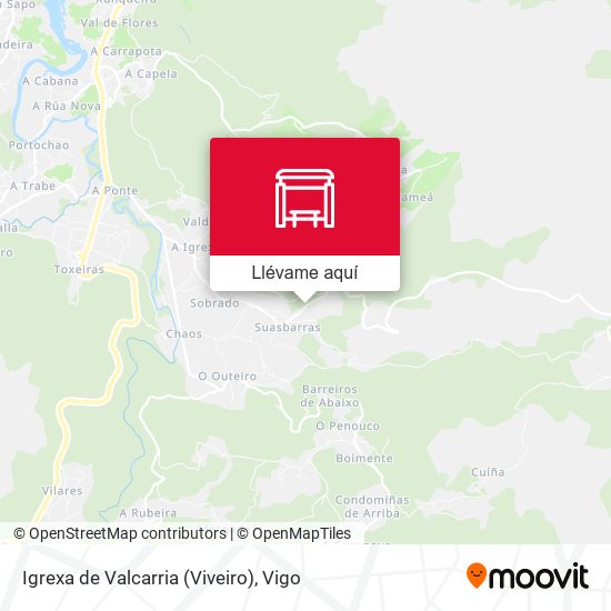 Mapa Igrexa de Valcarria (Viveiro)