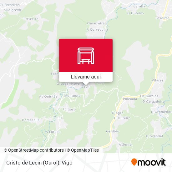 Mapa Cristo de Lecín (Ourol)
